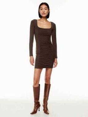 Wilfred Lydia Bodycon Dress (BROWN)